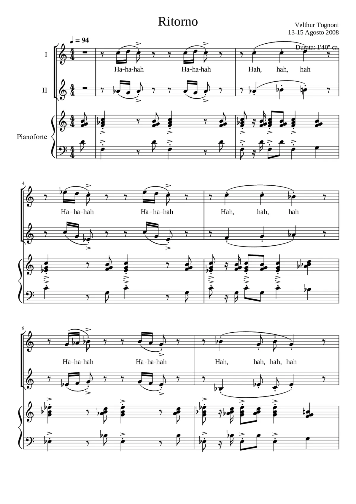 Ritorno - Page 1