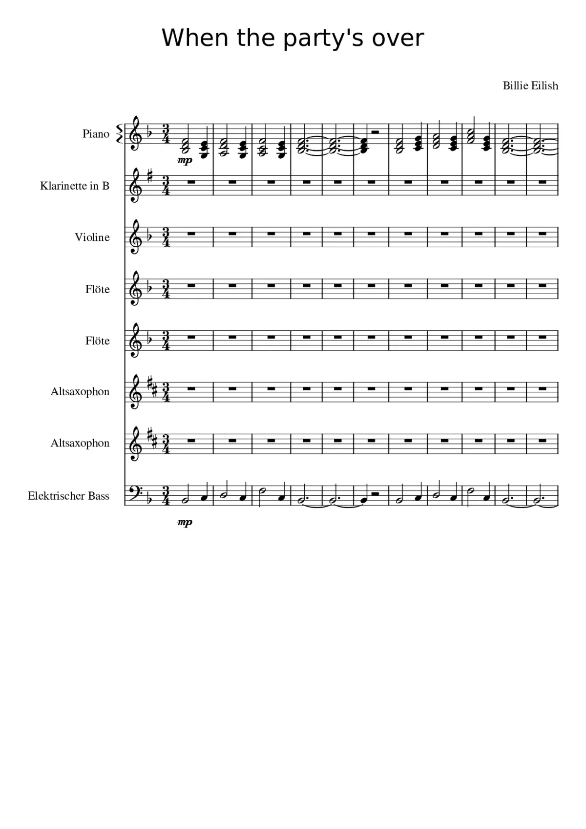 when the party's over - Page 1