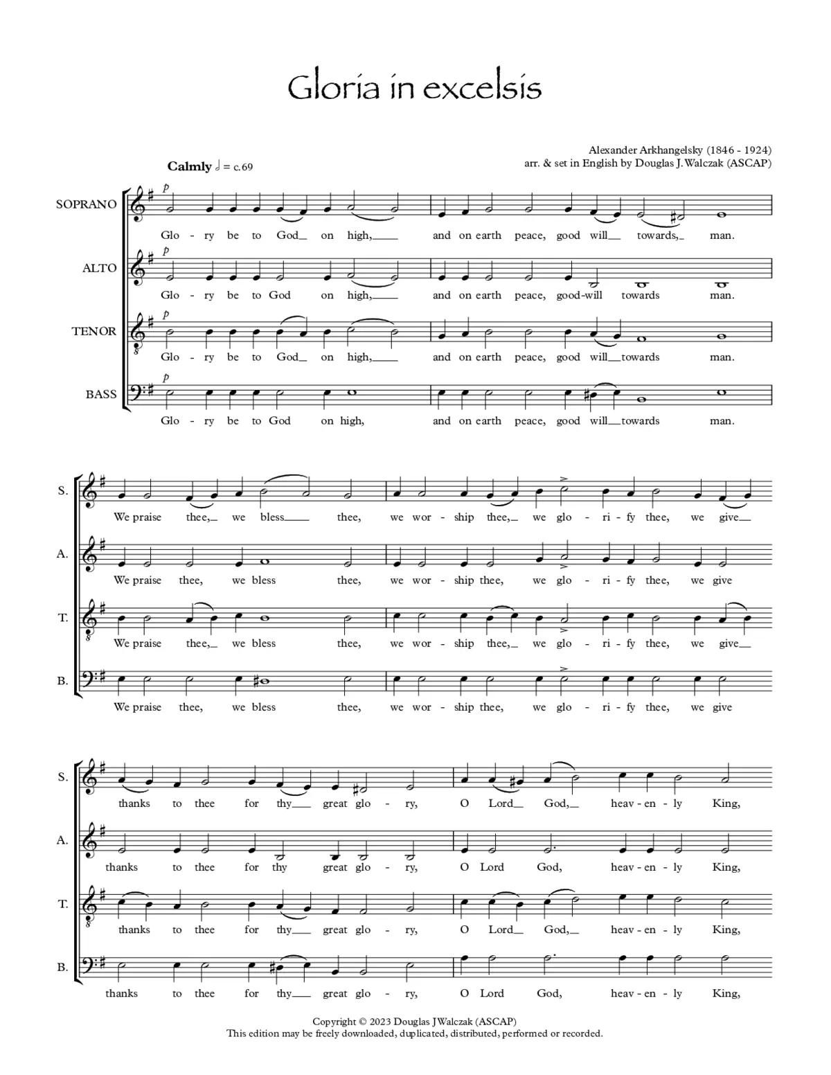 Gloria in excelsis - Page 1