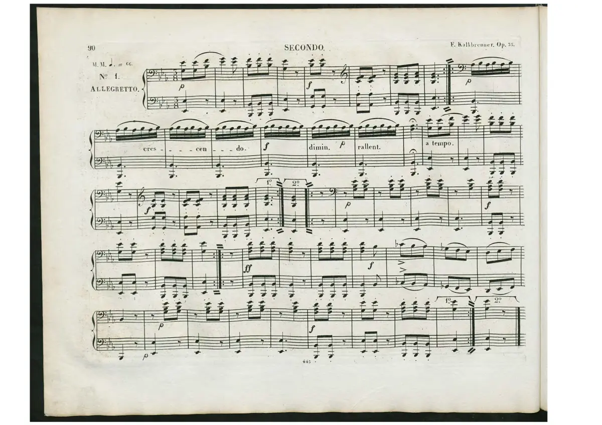 Trois Pieces faciles pour piano à quatre mains - Page 1