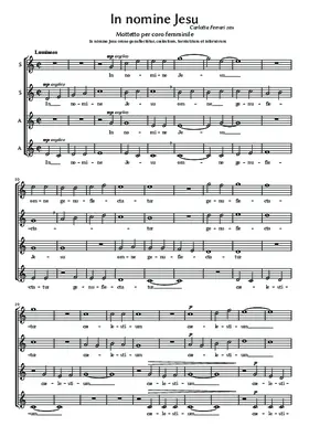 In nomine Jesu