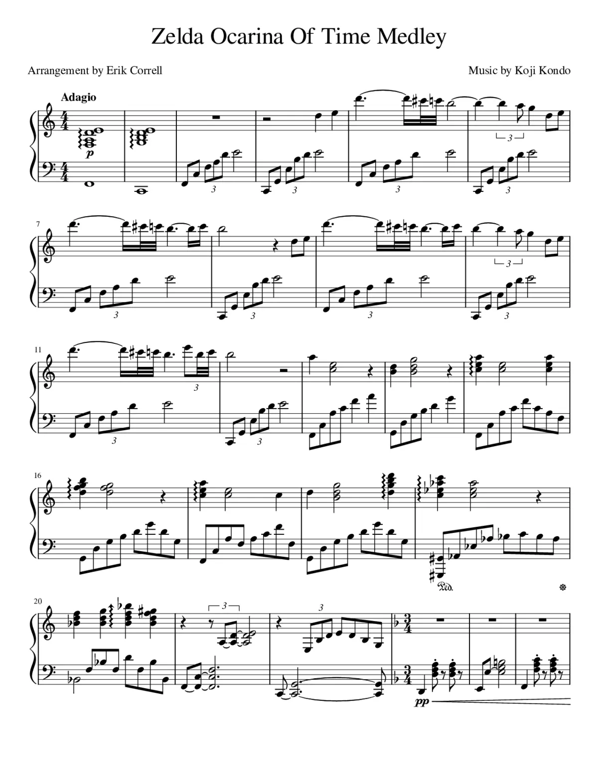 The Legend of Zelda Medley - Page 1