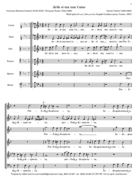 Ardo sì ma non t'amo