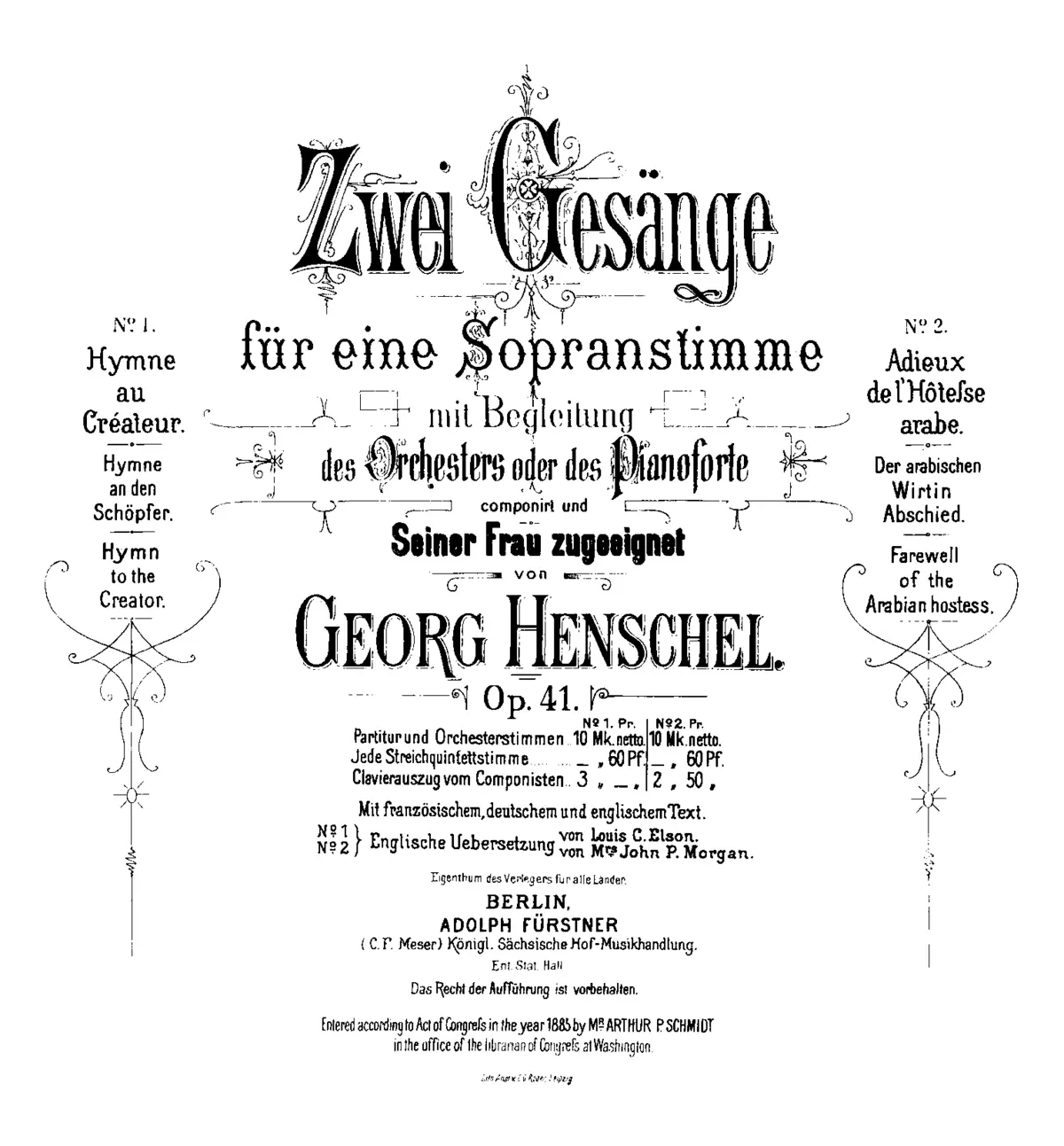 2 Gesänge - Page 1