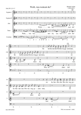 Weib, was weinest du?, SWV 443