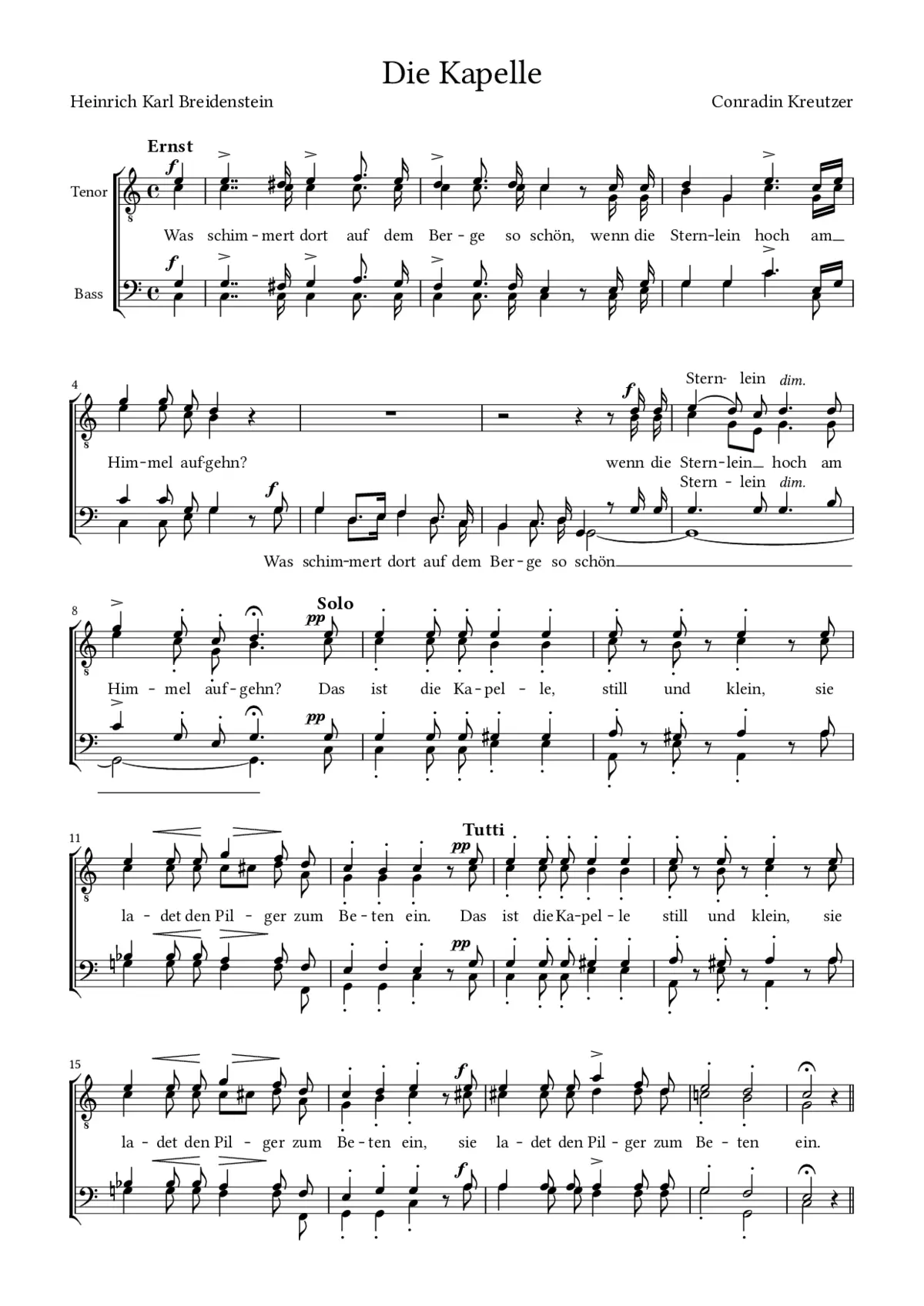 Die Kapelle (Was schimmert) - Page 1