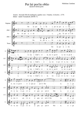 Per lei pos' in oblio