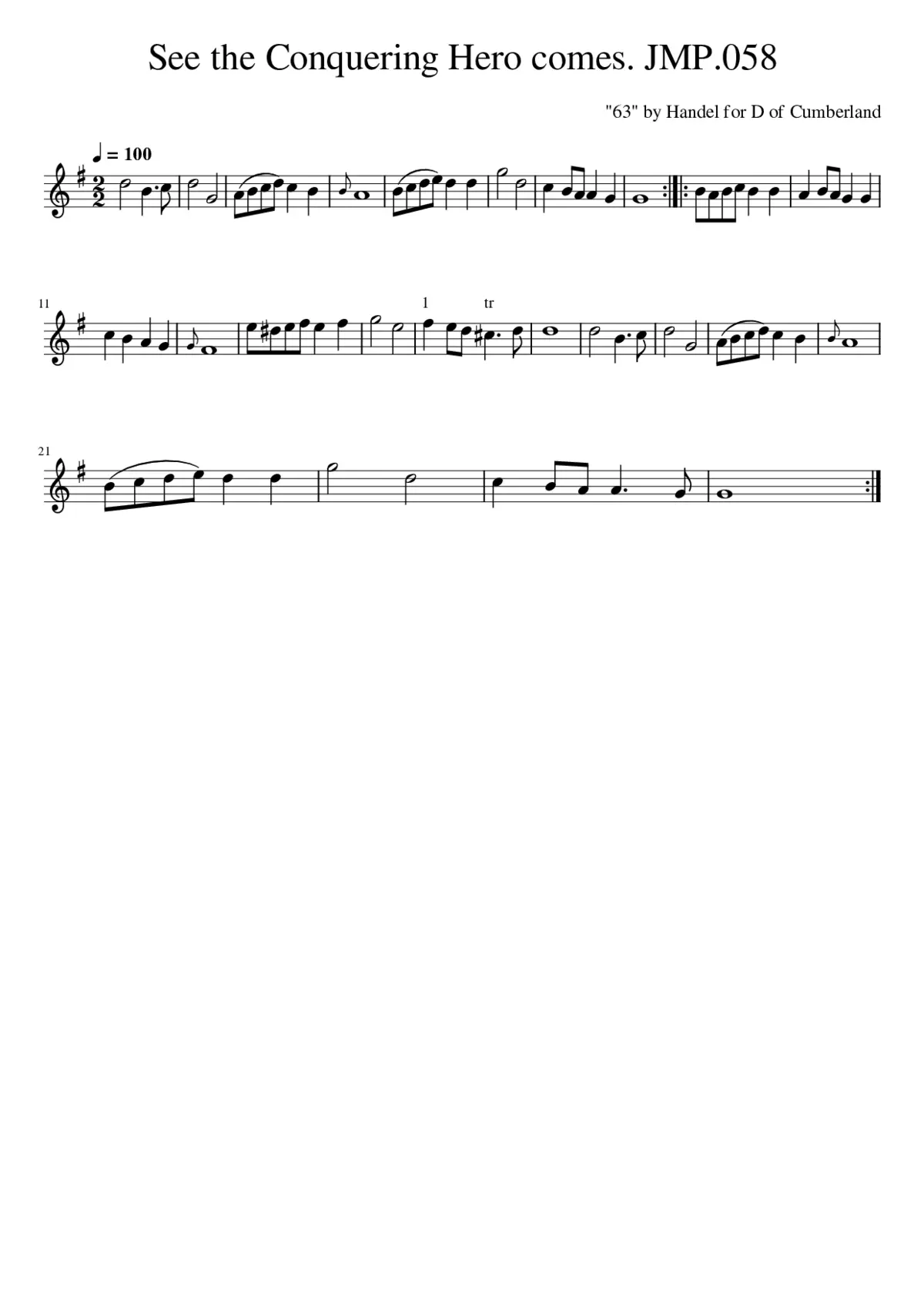 See the Conquering Hero comes. JMP.058 - Page 1