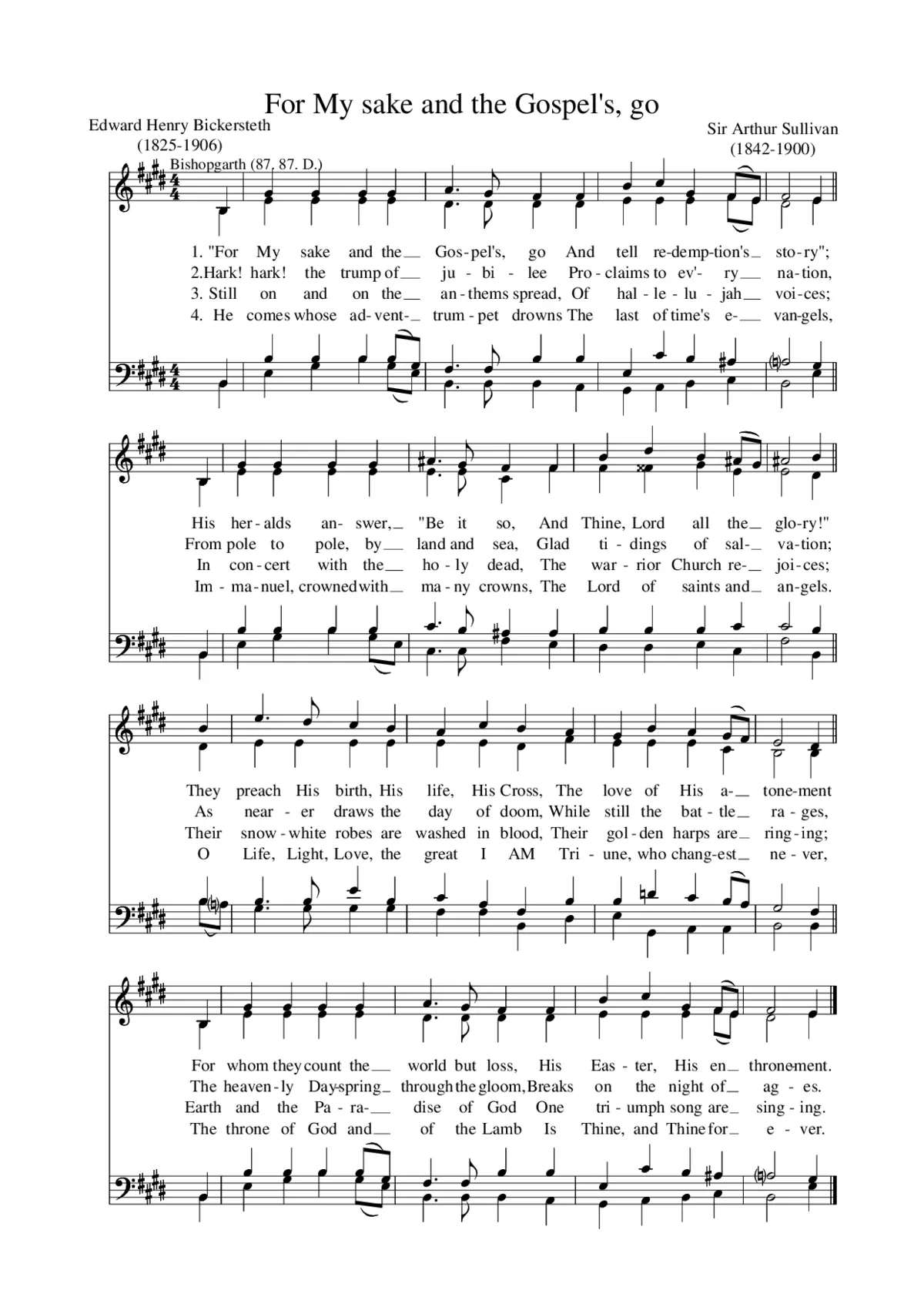 For my sake and the Gospel's, go - Page 1
