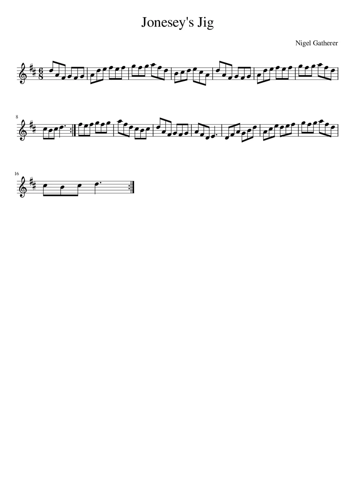 Jonesey's Jig - Page 1