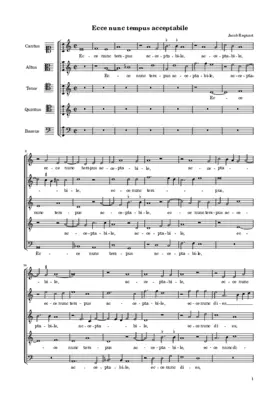 Ecce nunc tempus acceptabile