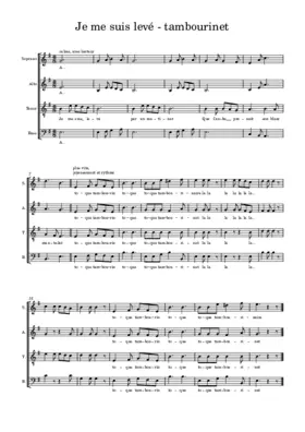 Je me suis levé par un matinet