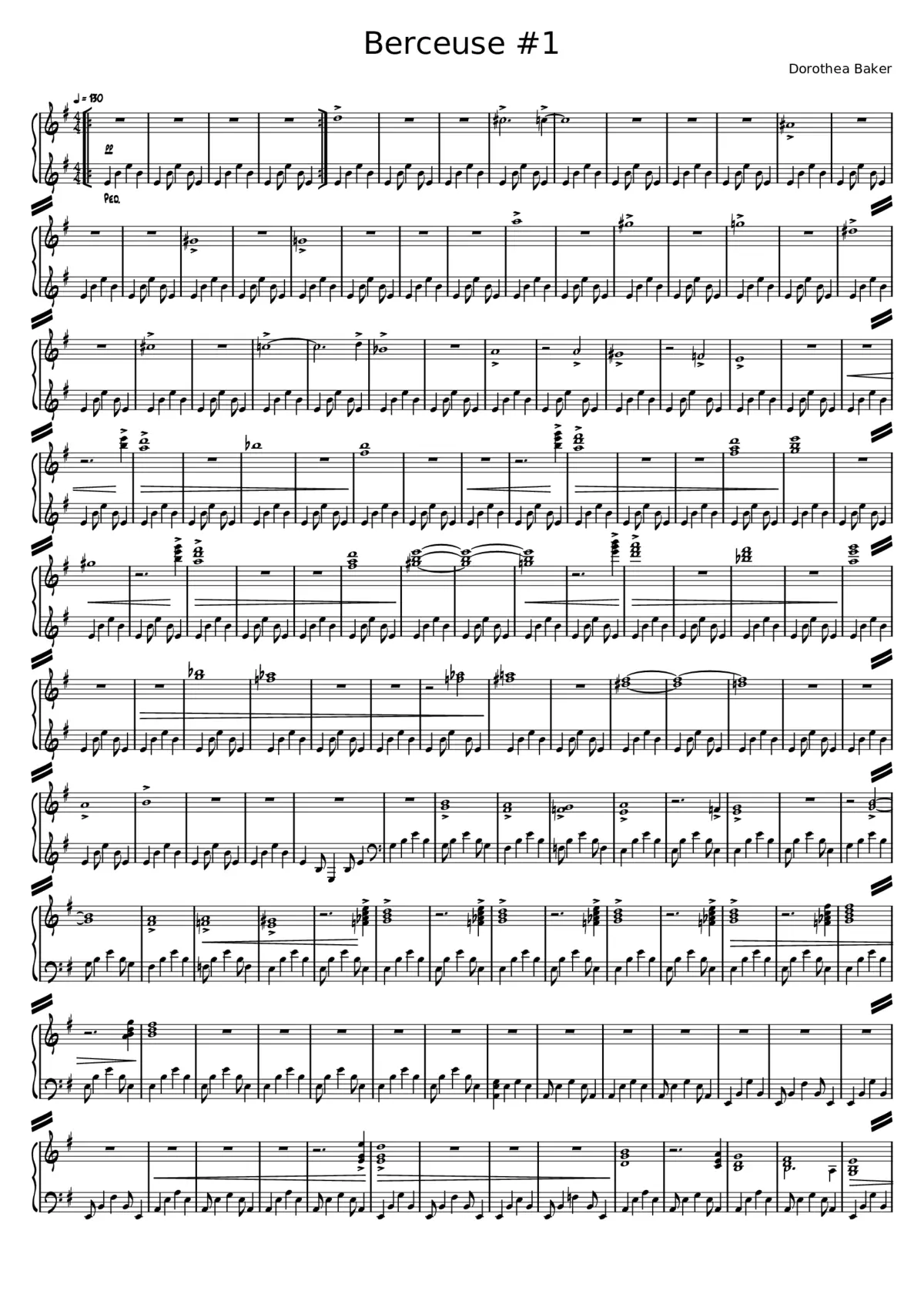 Berceuse 1 - Page 1