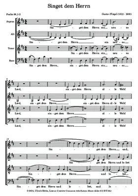 Singet dem Herrn ein neues Lied