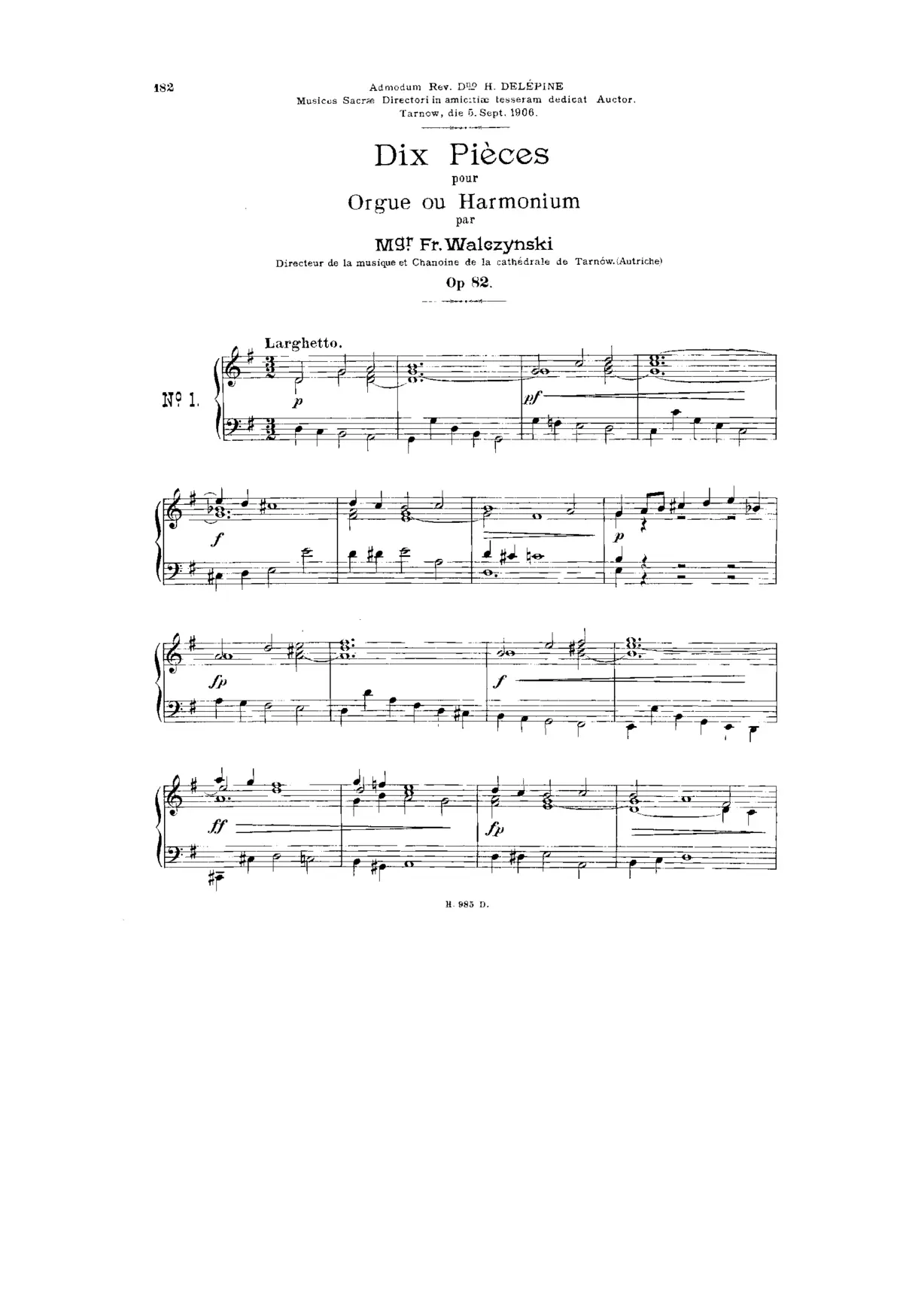 10 Pieces for organ or harmonium - Page 1