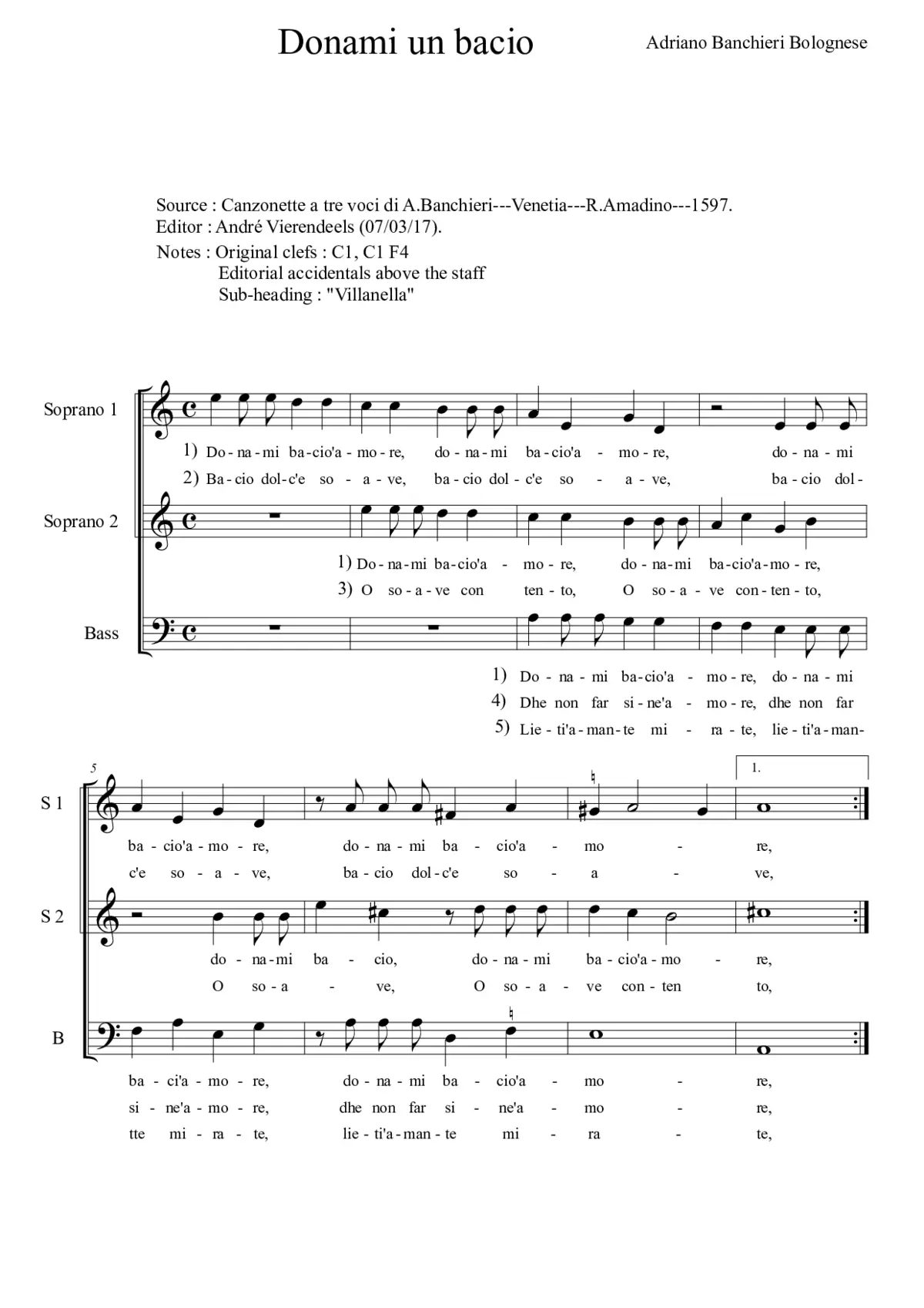 Donami un bacio - Page 1