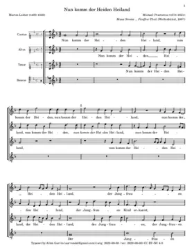 Nun komm, der Heiden Heiland a 4 I