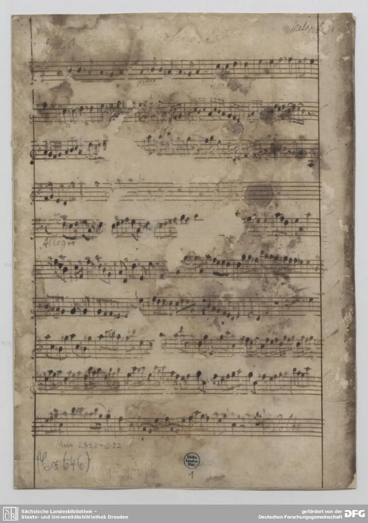 Concerto à 4 - Page 1