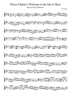 PRINCE CHARLIE'S WELCOME TO THE ISLE OF SKYE