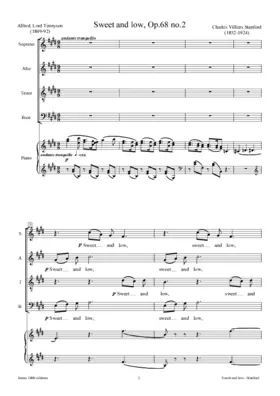 Sweet and low, Op. 68:2