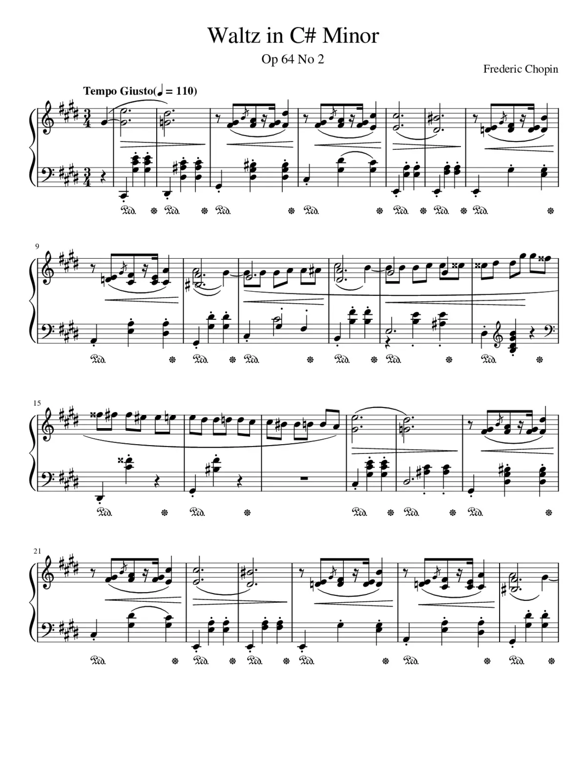 Waltzes Op.64 - Page 1