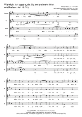 Wahrlich, ich sage euch