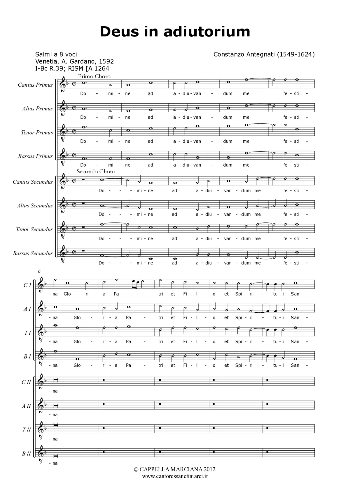 Deus in adiutorium - Page 1