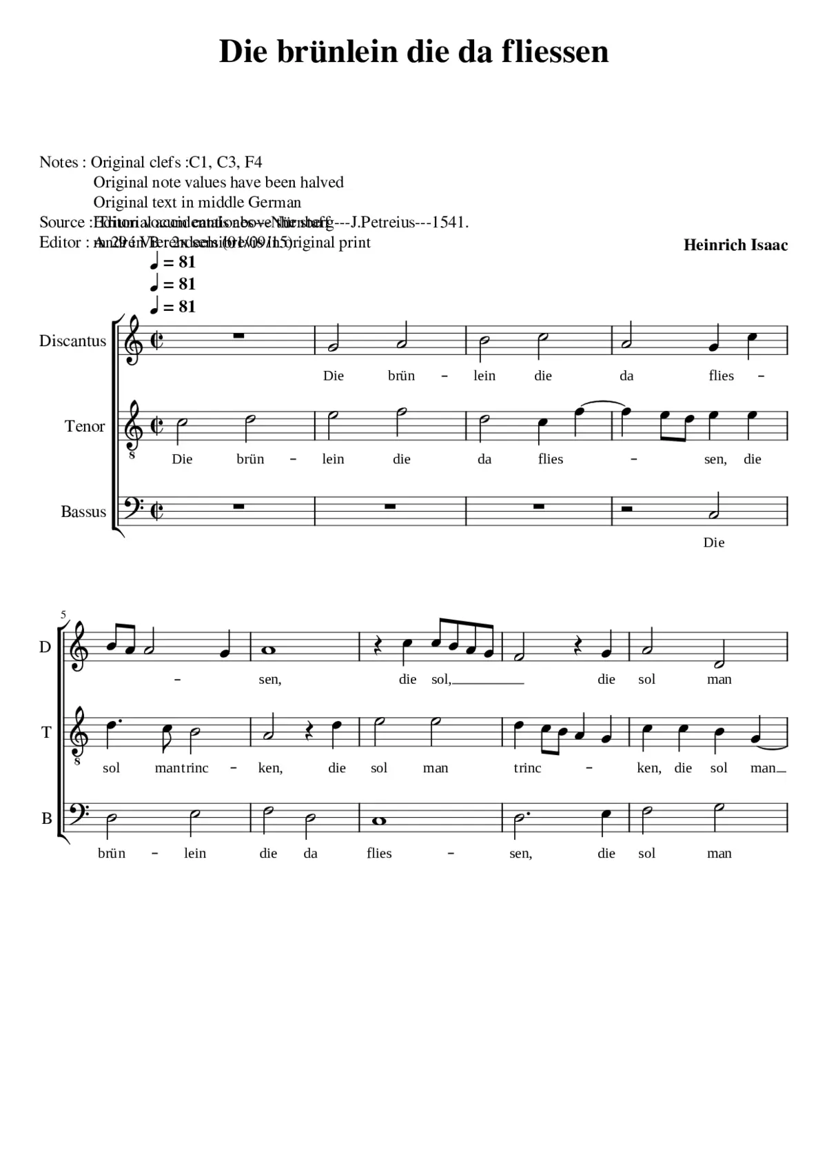 Die brünlein die da fliessen - Page 1