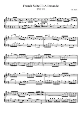 French Suite No.3 in B minor BWV 814