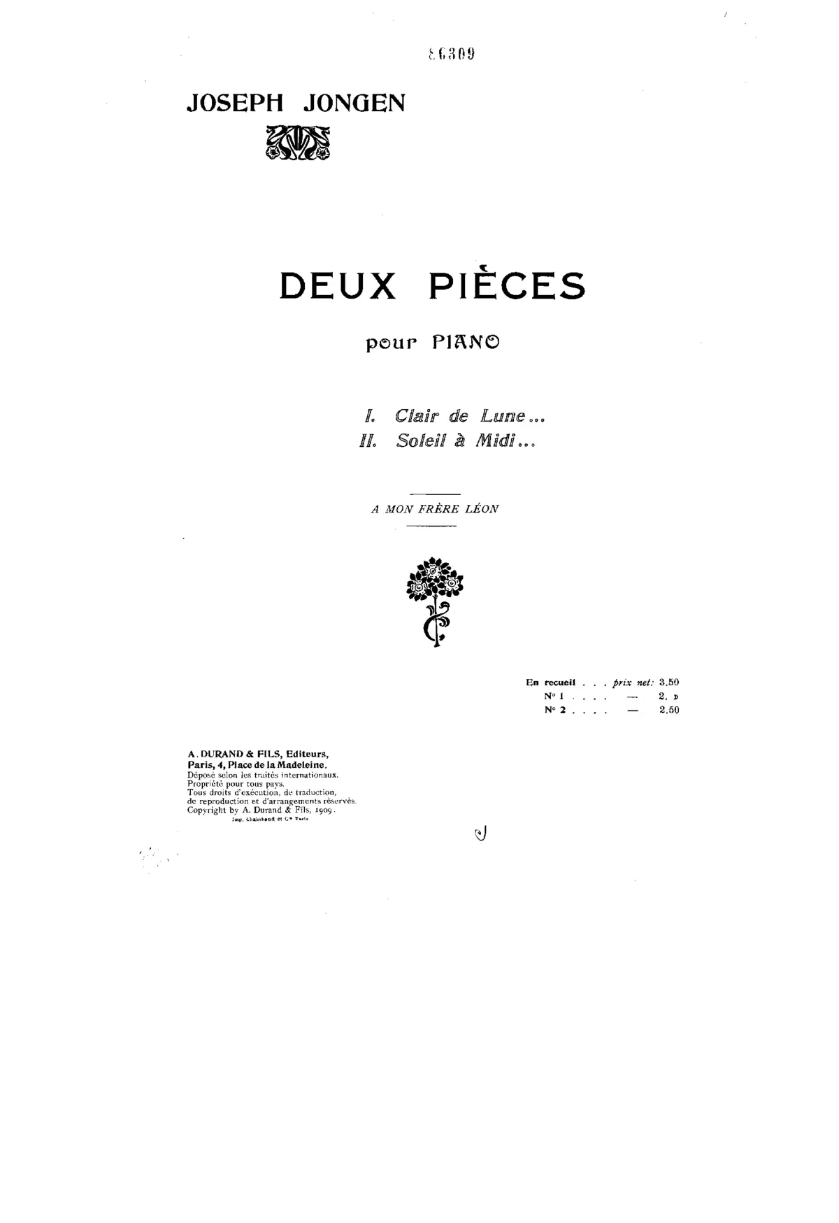 2 pièces, Op.33 - Page 1