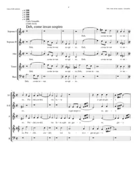 Deh come invan sospiro