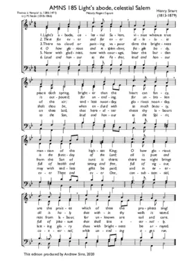 Light's abode, celestial Salem