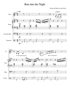 Run into the night - for jazz trio