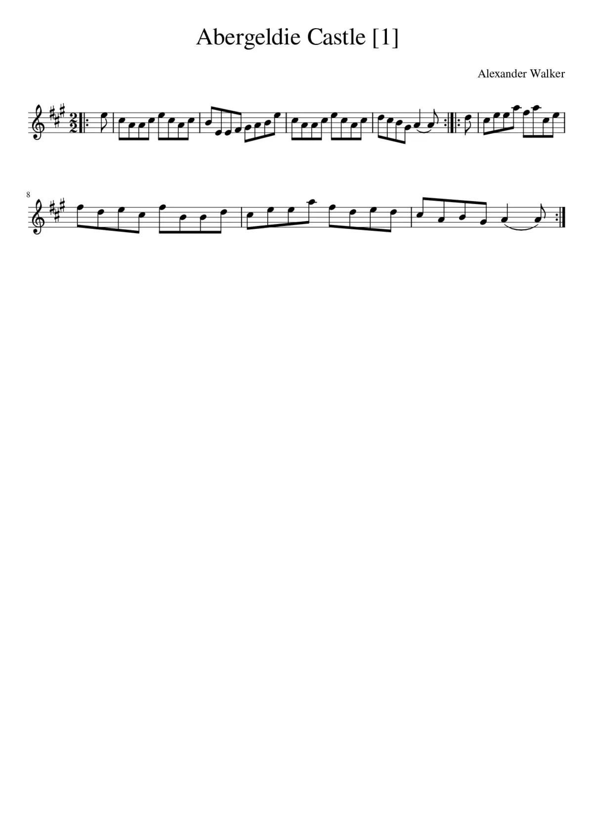 Abergeldie Castle - Page 1