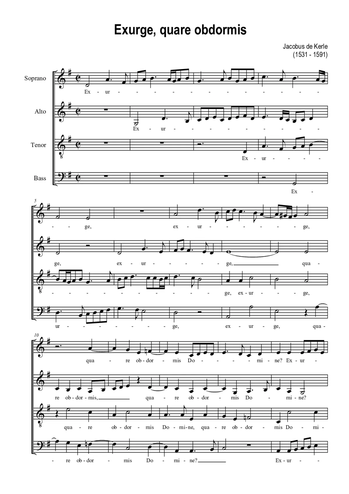 Exurge, quare obdormis - Page 1
