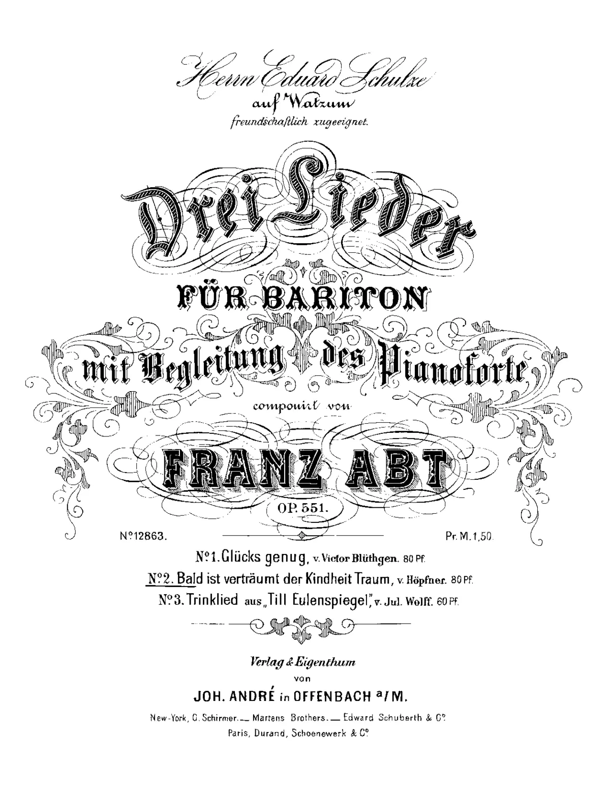 3 Lieder - Page 1