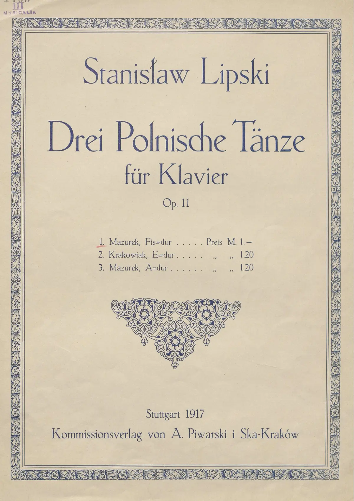 3 Polnische Tänze - Page 1