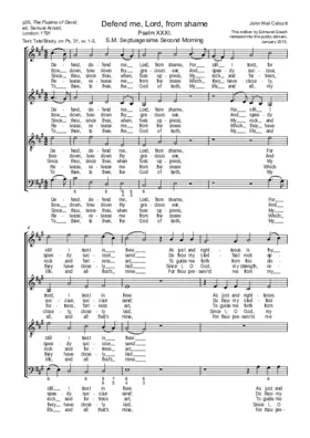 Defend me, Lord, from shame