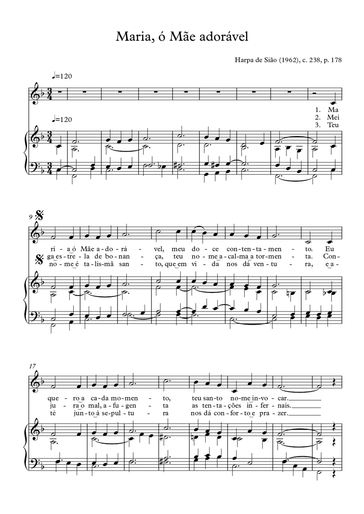 Maria, ó Mãe adorável - Page 1