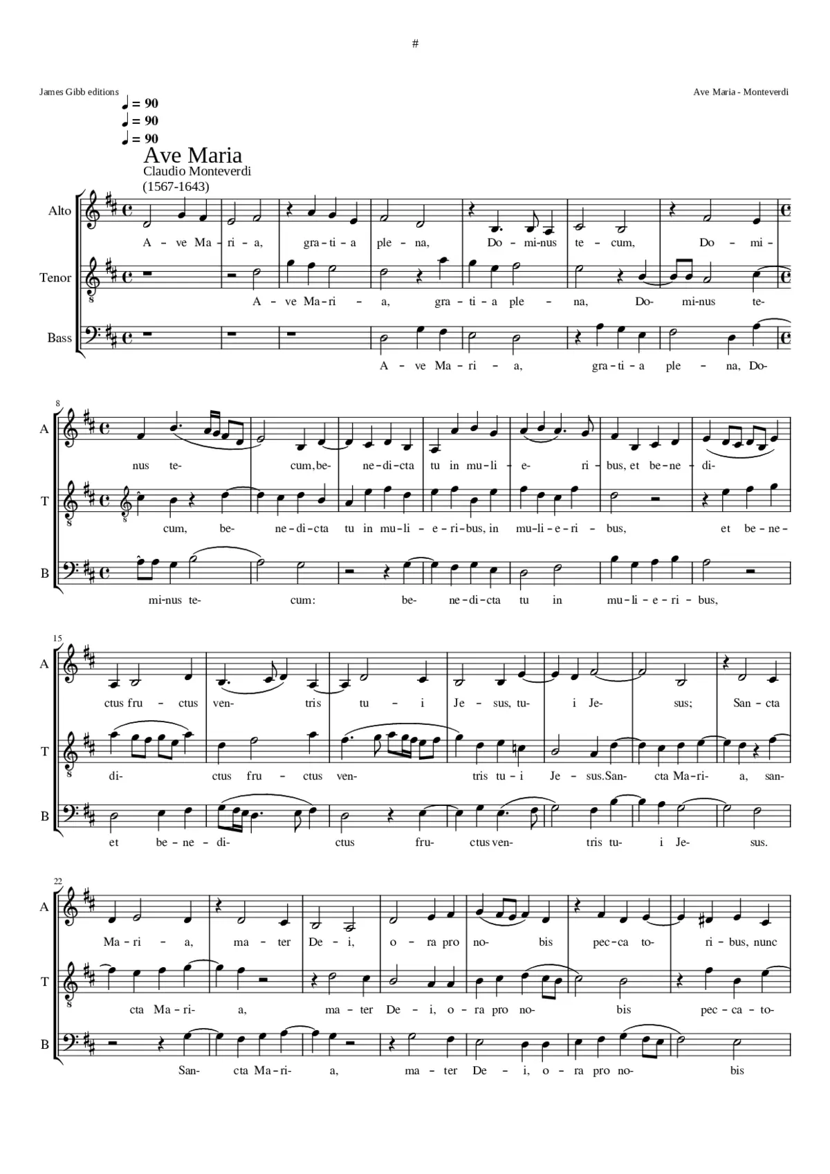 Ave Maria gratia plena - Page 1