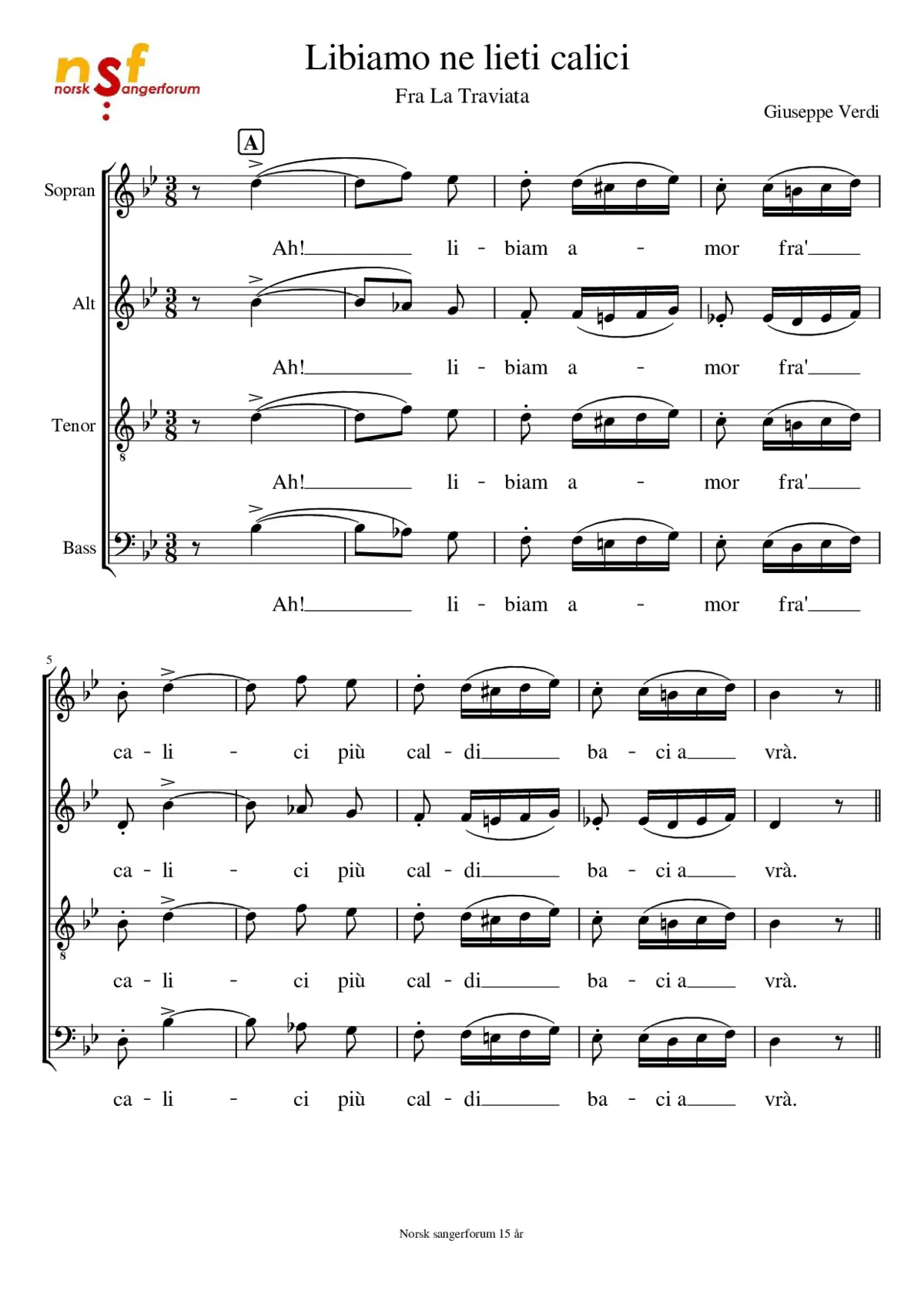 La Traviata - Page 1