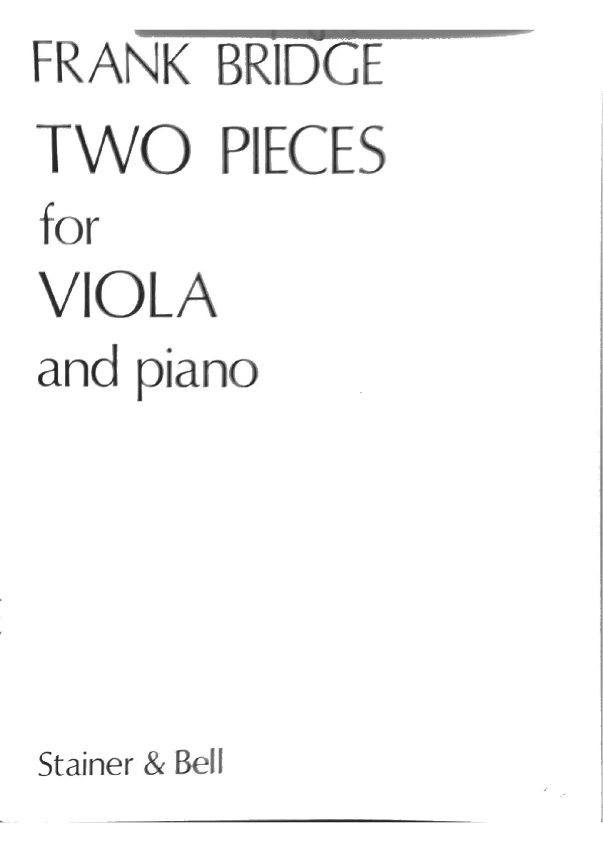 Two Pieces for Viola - Page 1