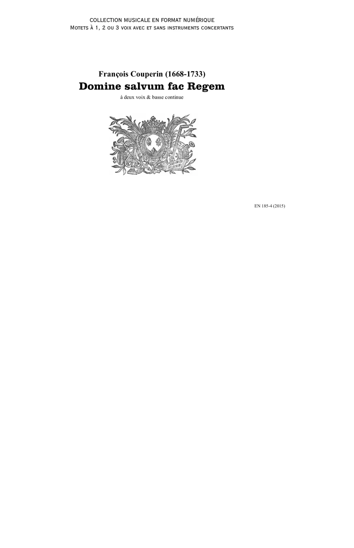 Domine salvum fac Regem - Page 1