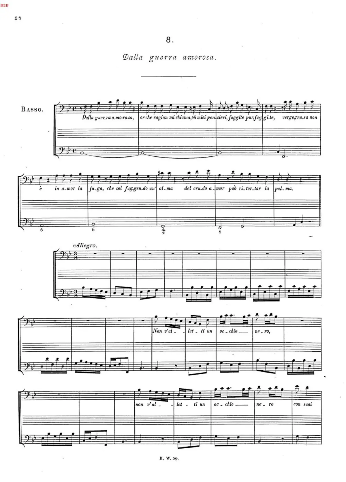 Dalla guerra amorosa, HWV 102 - Page 1