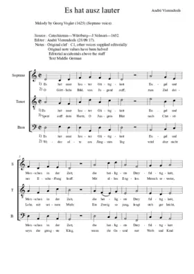 Er hat ausz lauter Gütigkeit