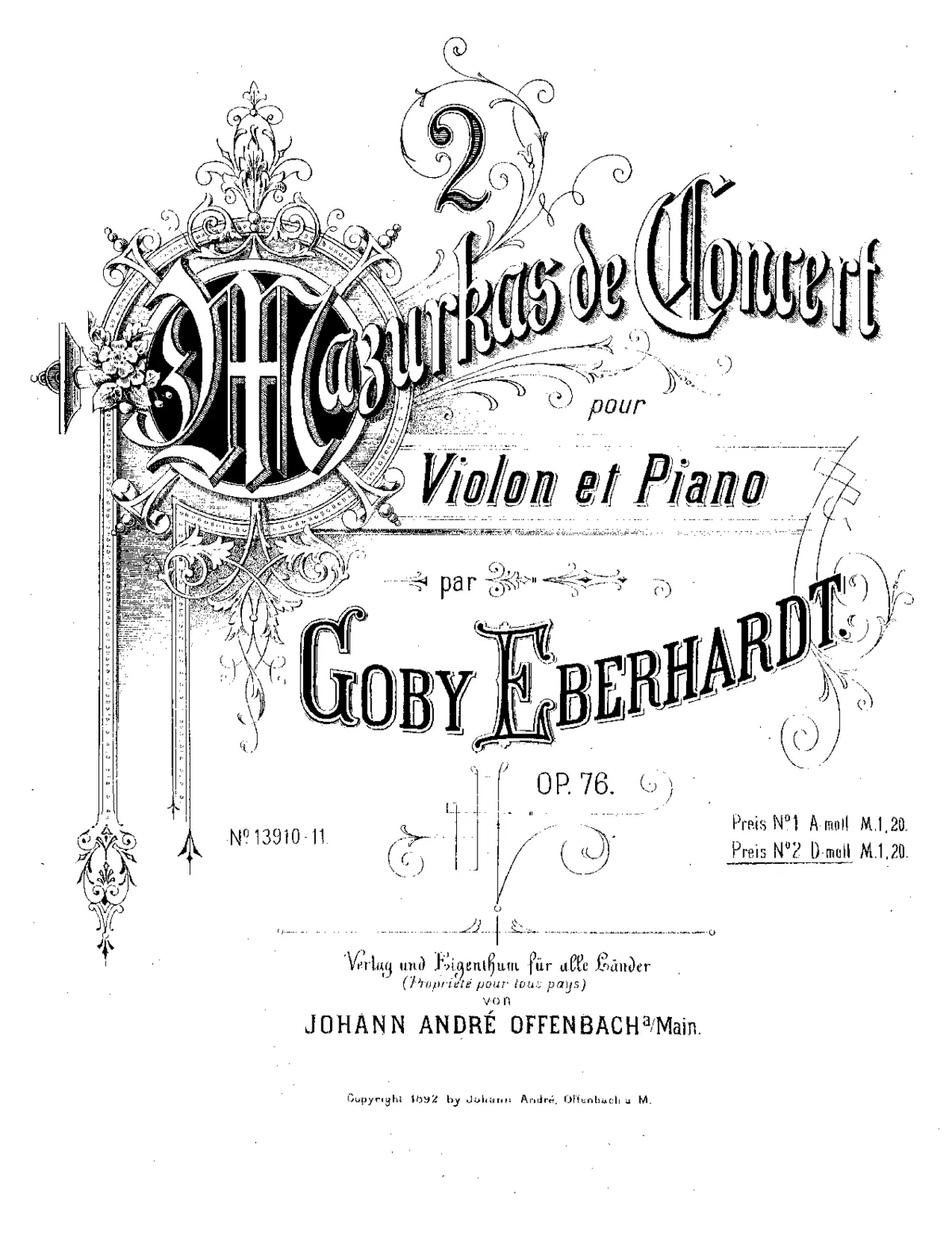 2 Mazurkas de Concert - Page 1