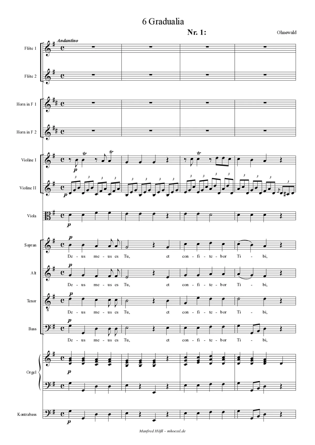 Missa No. 6 in G Major - Page 1