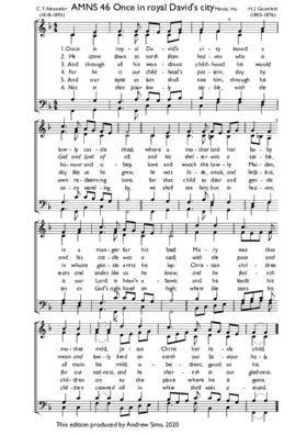 Once in royal David's city