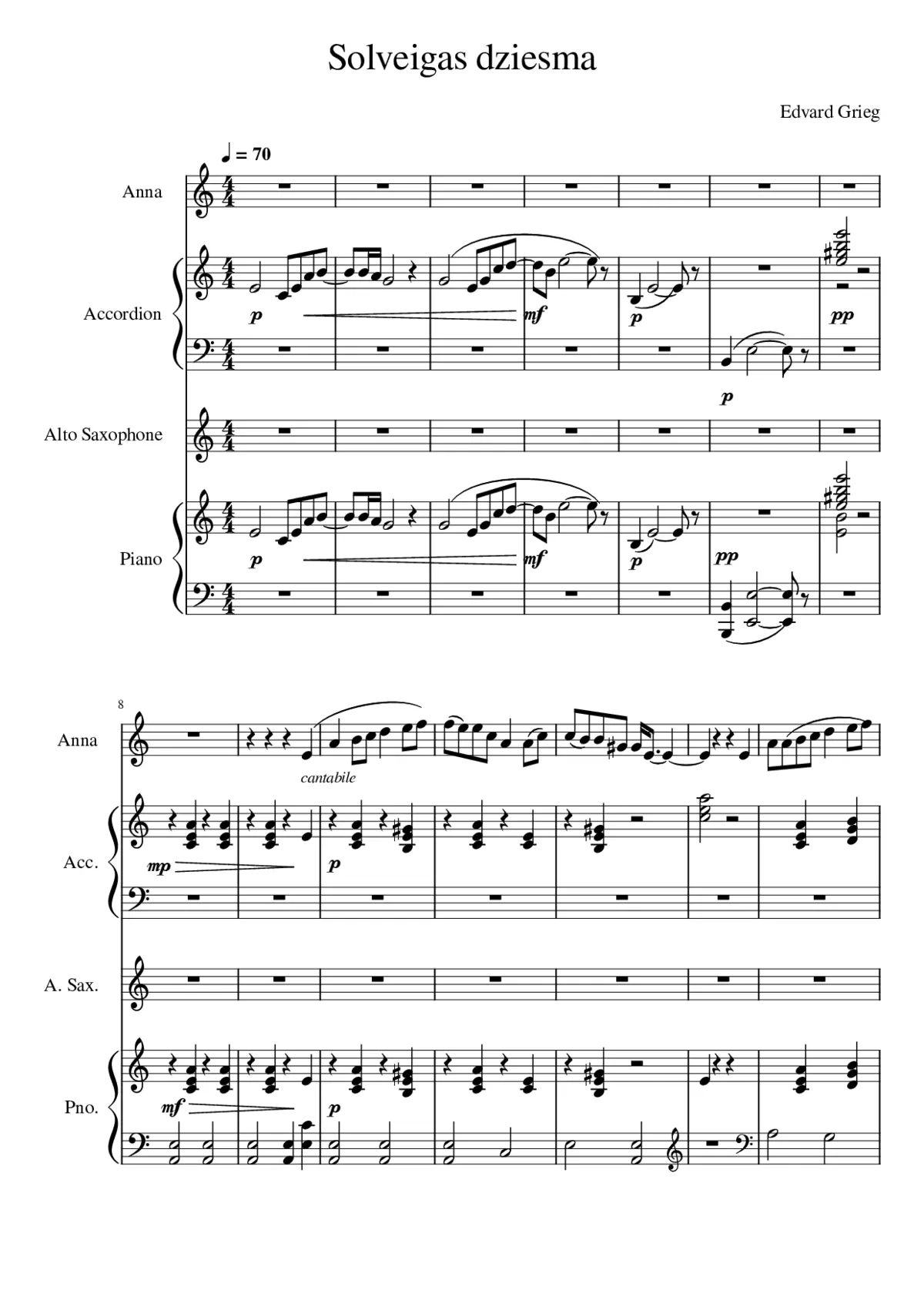 solveigs song - Page 1