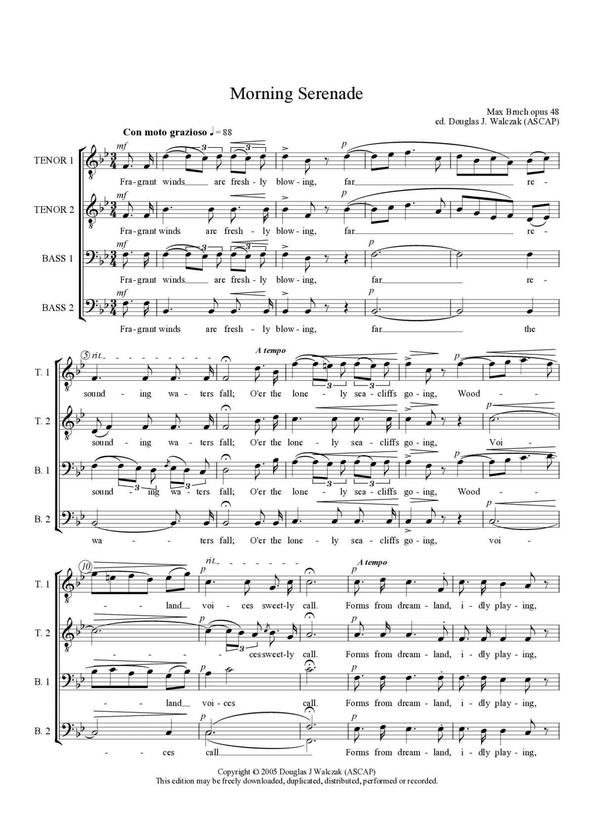 Morning serenade, Opus 48 - Page 1
